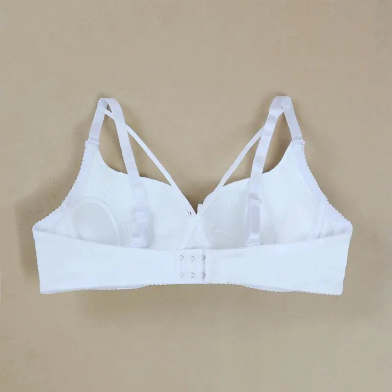 Beauwear Simple Solid T-Shirt Bra for Women Comfy Breathable Cut Out Push Up Bra with Foam 