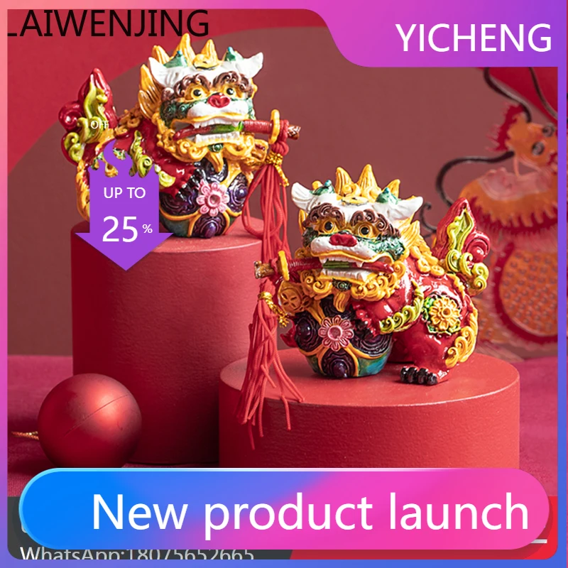 

LYY high-end dragon ornament lucky lion desktop decoration crafts