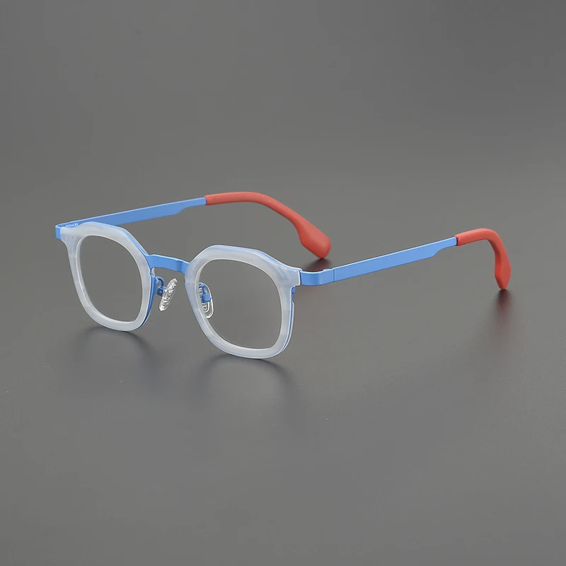 Vintage Artistic Glasses Frame for Women Myopia Reading Custom Eyewear Ultra Light Titanium Men Optical Prescription Eyeglasses