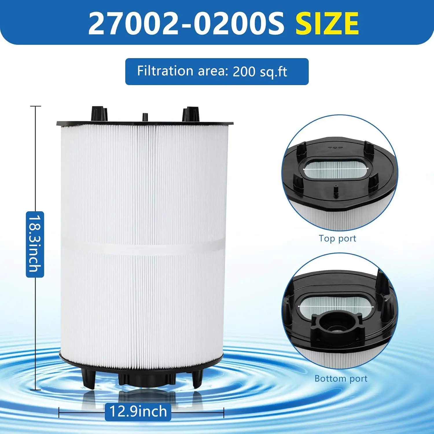 Imoly Pool Filter Cartridges 27002 0200S Pool Filter Cartridges Filter Accessories