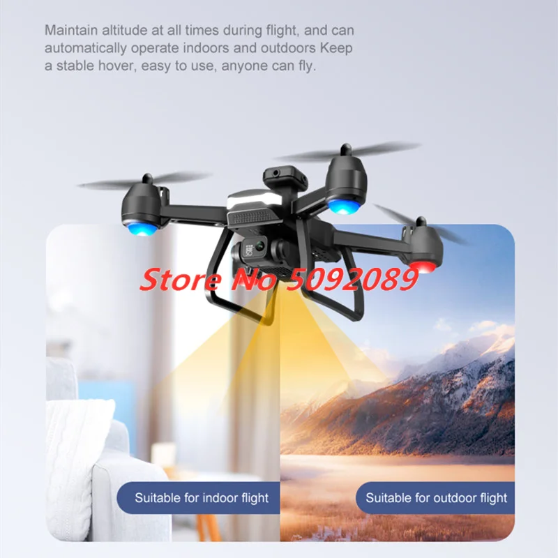 

Дрон с двойной камерой 6K 360° ° Квадрокоптер для предотвращения препятствий, вариант потока, ударный дрон с дистанционным управлением, расстояние 200 м, игрушка для мальчика Aricraft