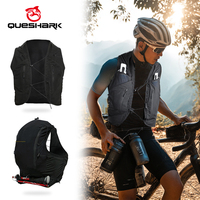 Queshark Anti-Bounce Cycling Hydration Vest Backpack with Water Bladder Pack for Outdoor Running, Marathon & Off-Road Bike Pack