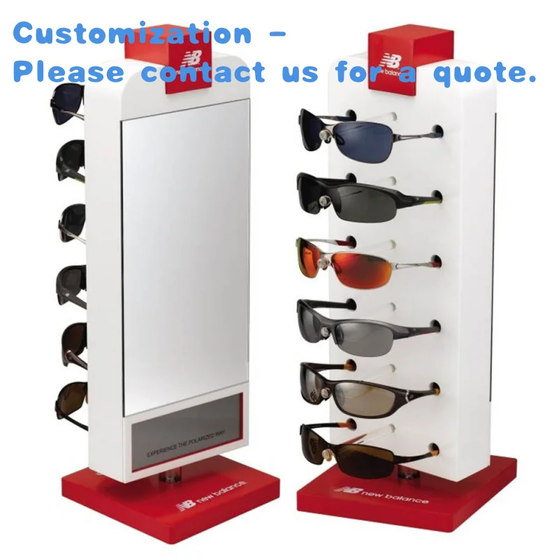 

custom.Retail Store Pre Assembled Display Rack Eyewear Vietnam Supplier Sunglasses Display Stand PVC Plastic Material