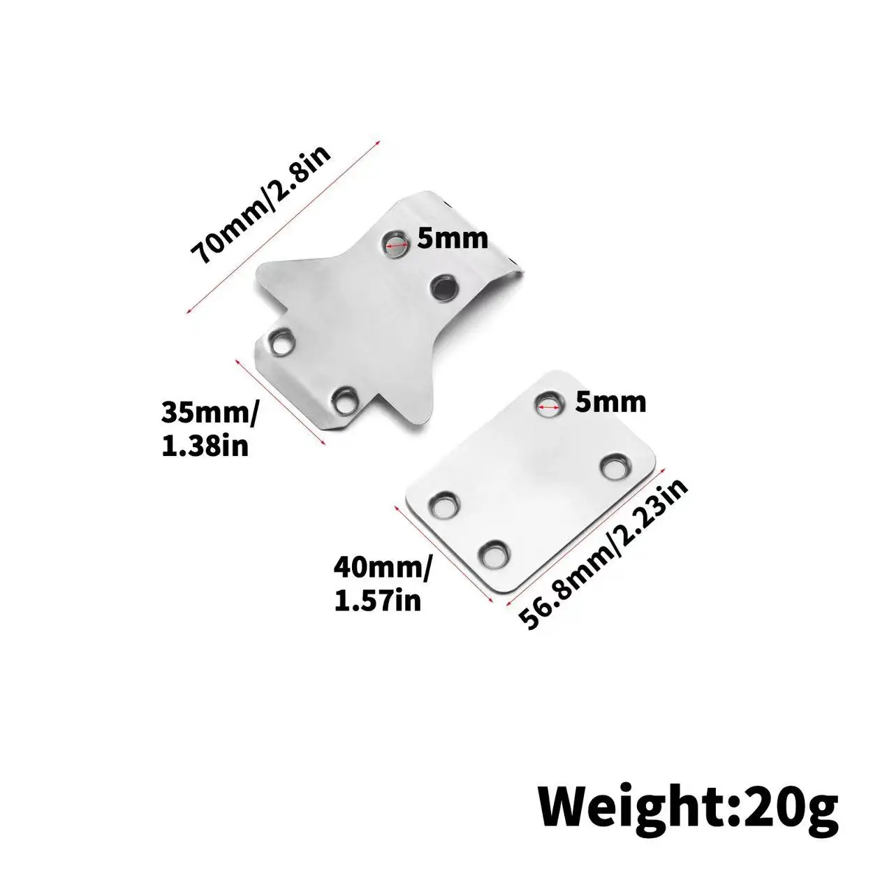 Ochraniacz przedniego i tylnego podwozia ze stali nierdzewnej do Kyosho MP10 9E TO-235-220 Części do modernizacji samochodów RC