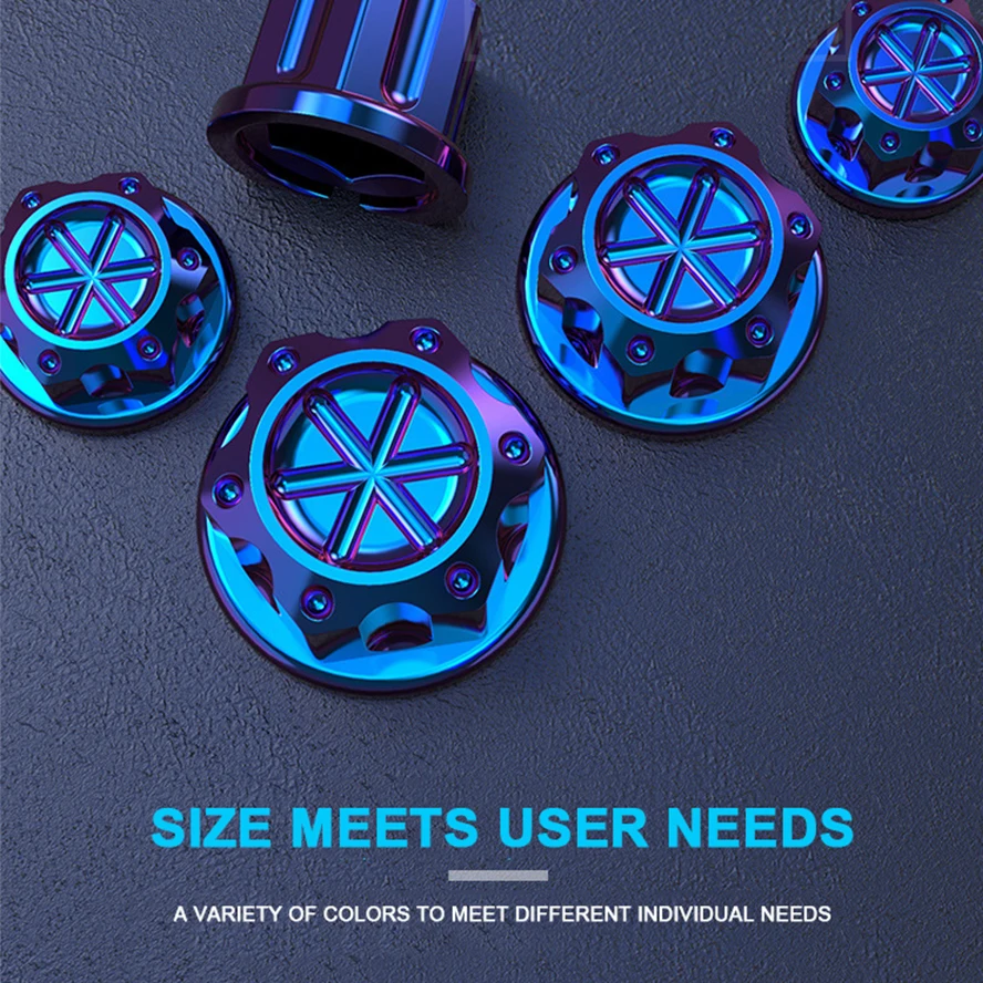 غطاء ديكور برغي عالمي للدراجات النارية يمنع البراغي من الصدأ، غطاء برغي متعدد الألوان للدراجات النارية