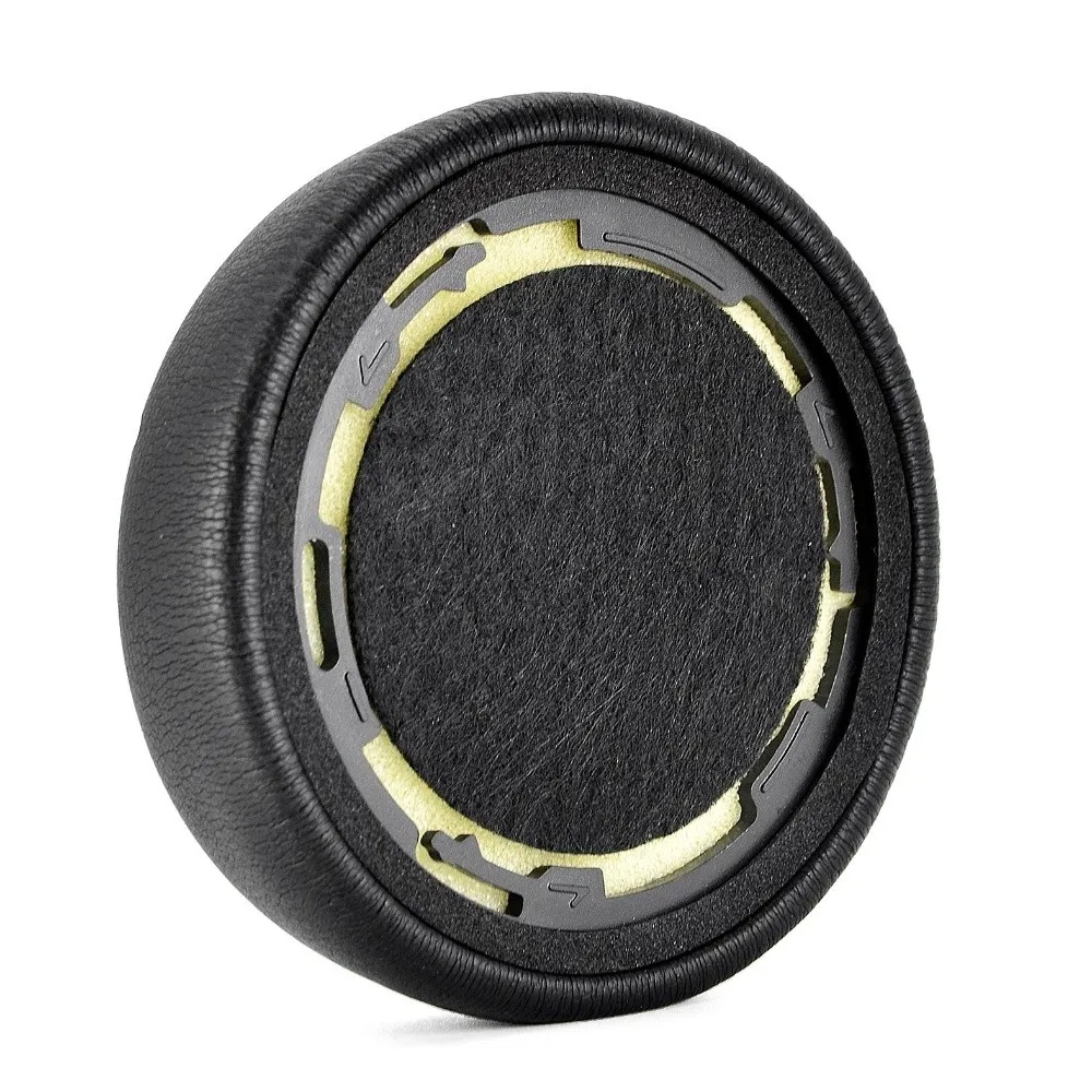 1 Pair Replacement Headphone Ear Pads Protein Leather Sponge Foam Earphone Cushions for Jabra evolve 75 75+ / 75 UC / 75MS