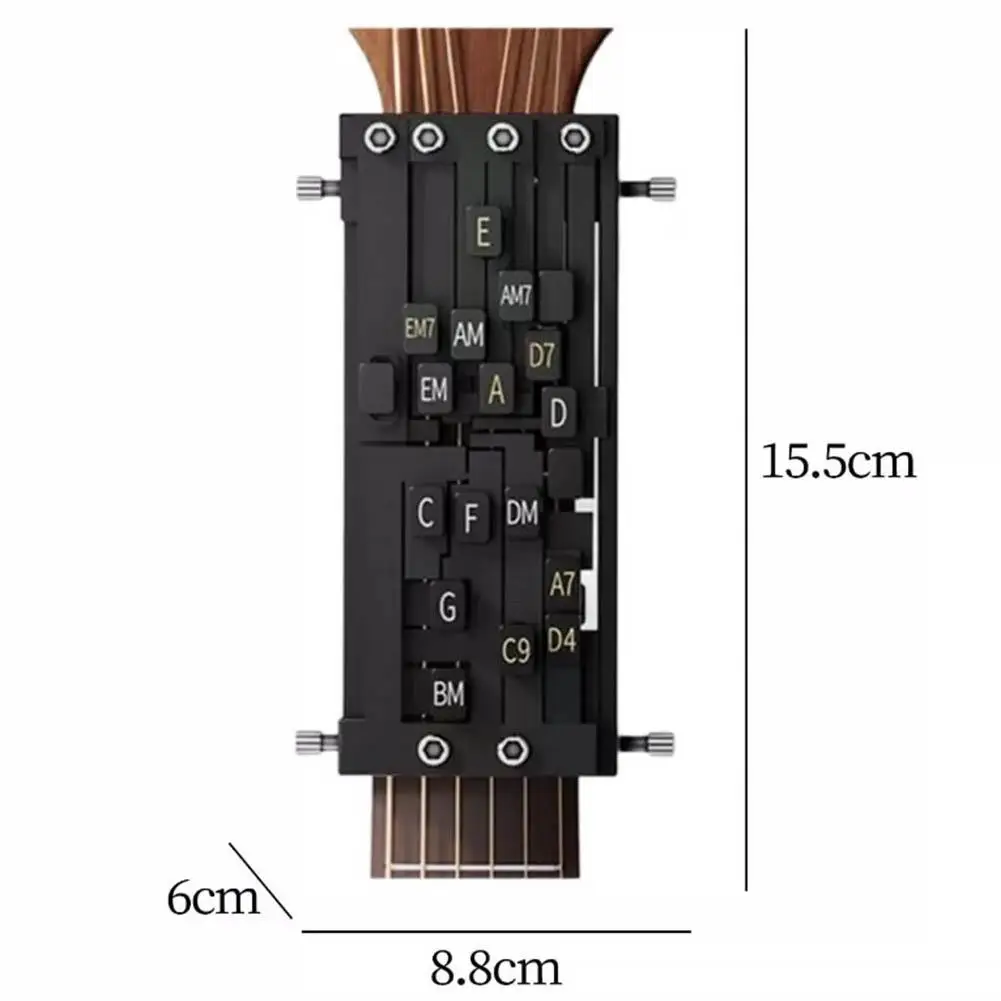 1PC Guitar Chord Presser Chord Practice Automatic Transmission Press String Essential Learning Tool For Beginners ABS Tools