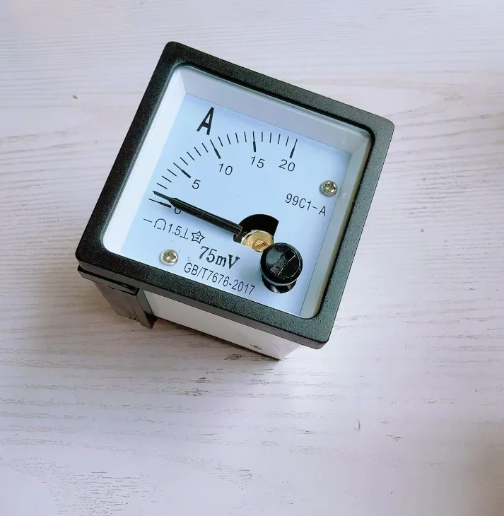 99C1 Analog  Panel pointer type ammeter meter 48*48mm DC1A 2A 3A 5A 10A 15A 20A 30A 50A 100A 200A 300A 500A