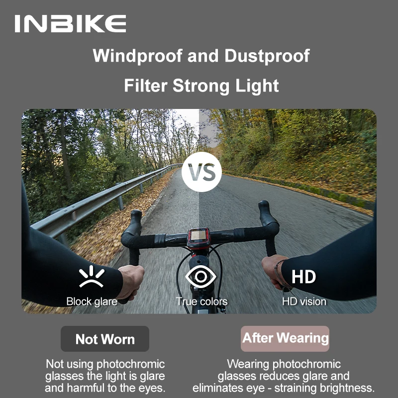 INBIKE Polarized Cycling Glasses UV400 Protection Sports Sunglasses for Road Biking Mountain Bike Running Hiking Outdoor Glasses - Image 5