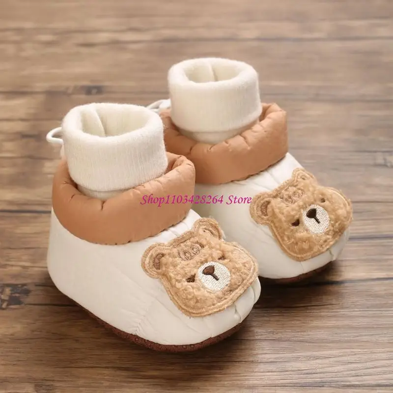 جوارب قطنية سهلة الارتداء للطفل مع قاعدة سميكة مضادة للانزلاق، أحذية مشي ناعمة ومريحة