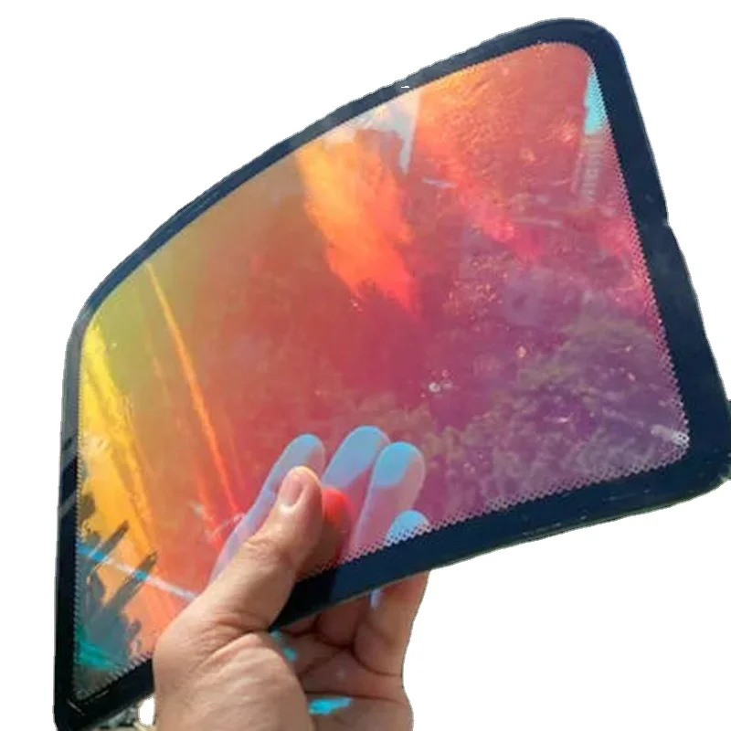 BELCATE Sunset Red 80% VLT Pink Chameleon Tint Window Film Solar Car Sticker Windshield Shield with Chameleon Effect