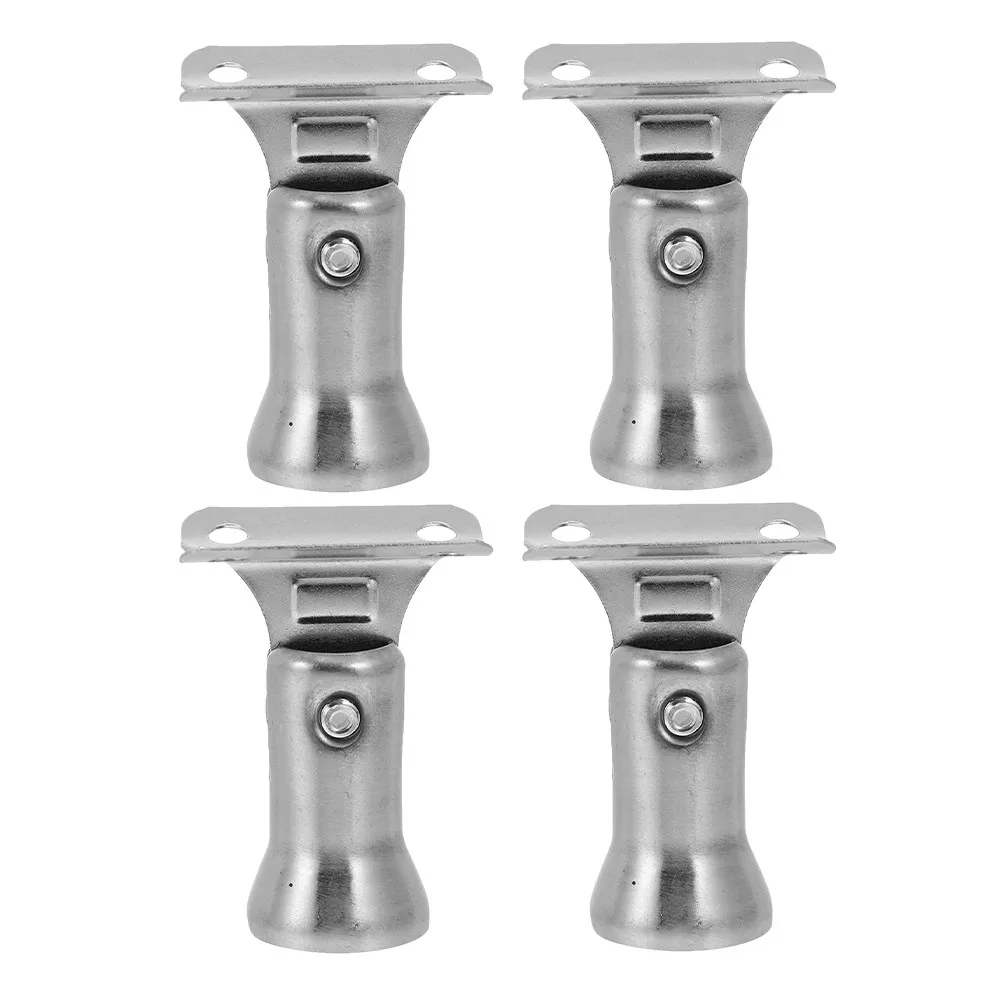 

4Pcs Handrail Bracket Stainless Steel Adjustable Swivel Stair Railing Support Indoor Mount Staircase Reinforcement