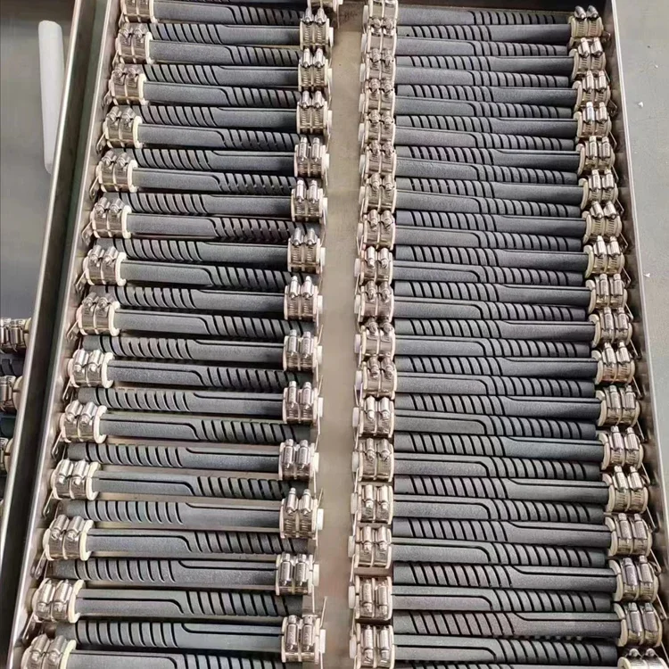 Unique and niche Industrial Electric 1600c Single Double Spiral Sic Rod Silicone Carbide Heating element for Muffle Furnace