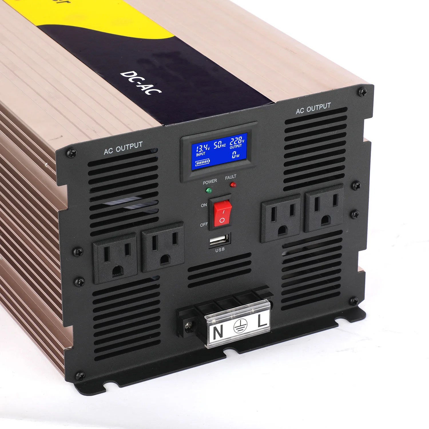 6000W Pure Sine Wave Off-Grid Power Inverter: 12V/24V/48V DC To 110V/220V/240V AC 6KW Power Converter