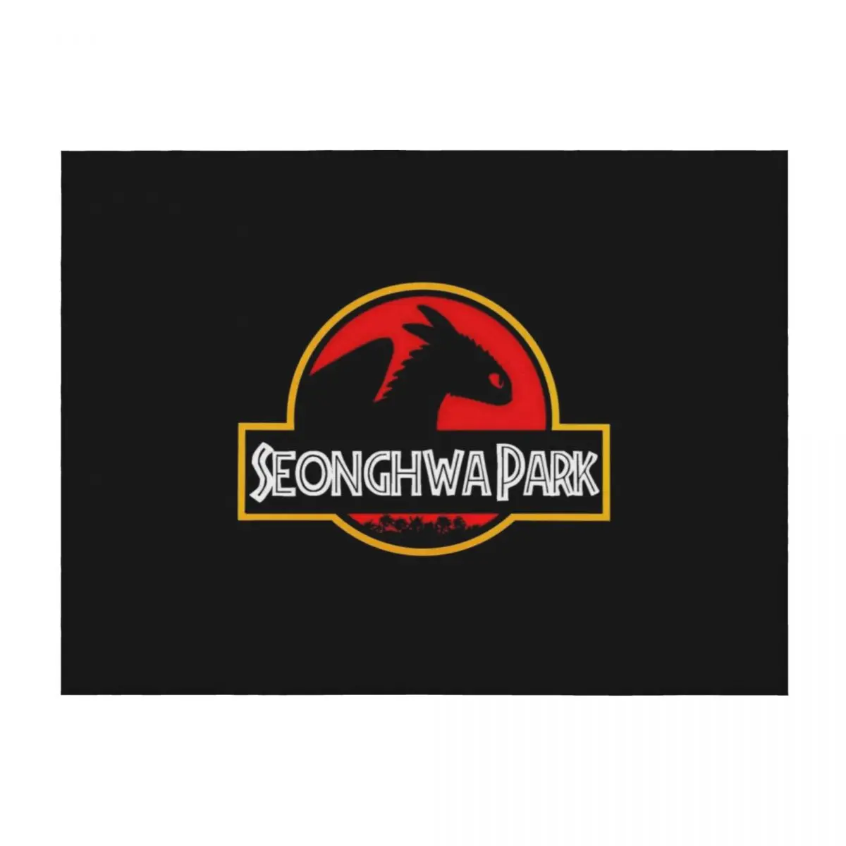 

seonghwa park logo Throw Blanket warm winter Vintage Plush Retros Blankets