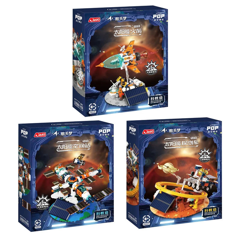 Blocs de construction de Station spatiale solaire MOC CK025 CK026 CK027, assemblage de briques de fusée, modèle de jouets pour garçons, cadeau de noël, en STOCK