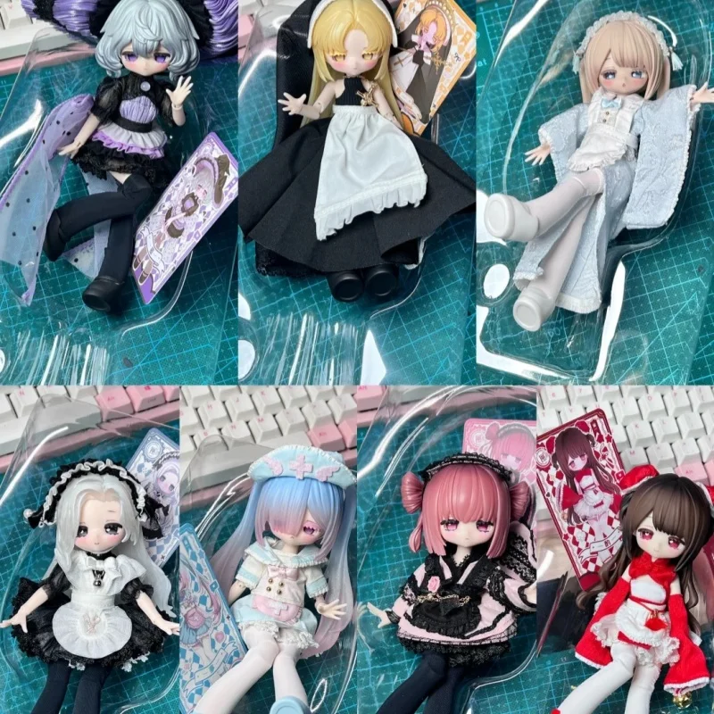 

100% натуральная новая поэзия, асимметричная серия, слепая коробка, 1/12 Bjd, кукла для перерыва, мобильная кукла, игрушки, орнамент, подарок на день рождения для девочек