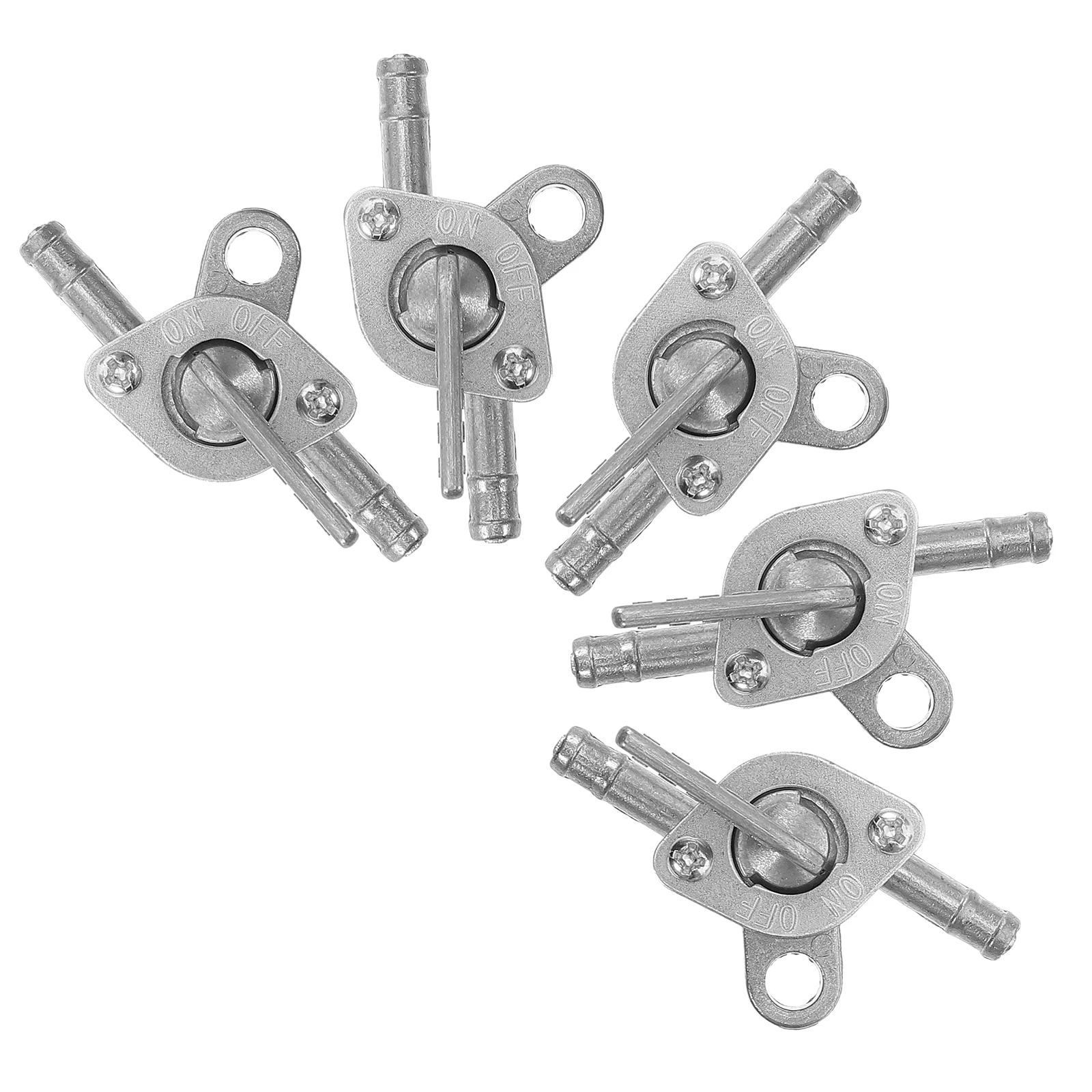 

5pcs Motorcycle Shut Off Inline Tank Metal Petcock Dirt Bike Atv Fuel Valve Universal Fuel Tank Switch Valve Outdoor