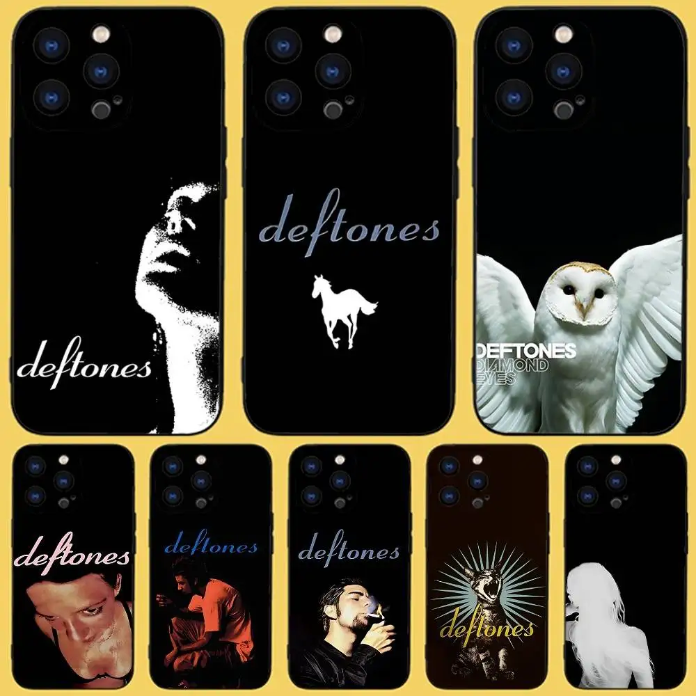 

Band D-Deftones Phone Case For iPhone 17,16,15,14,13,12,11,Pro,Max,Plus,X,XS,SE4,E,Mini,Soft Black Case