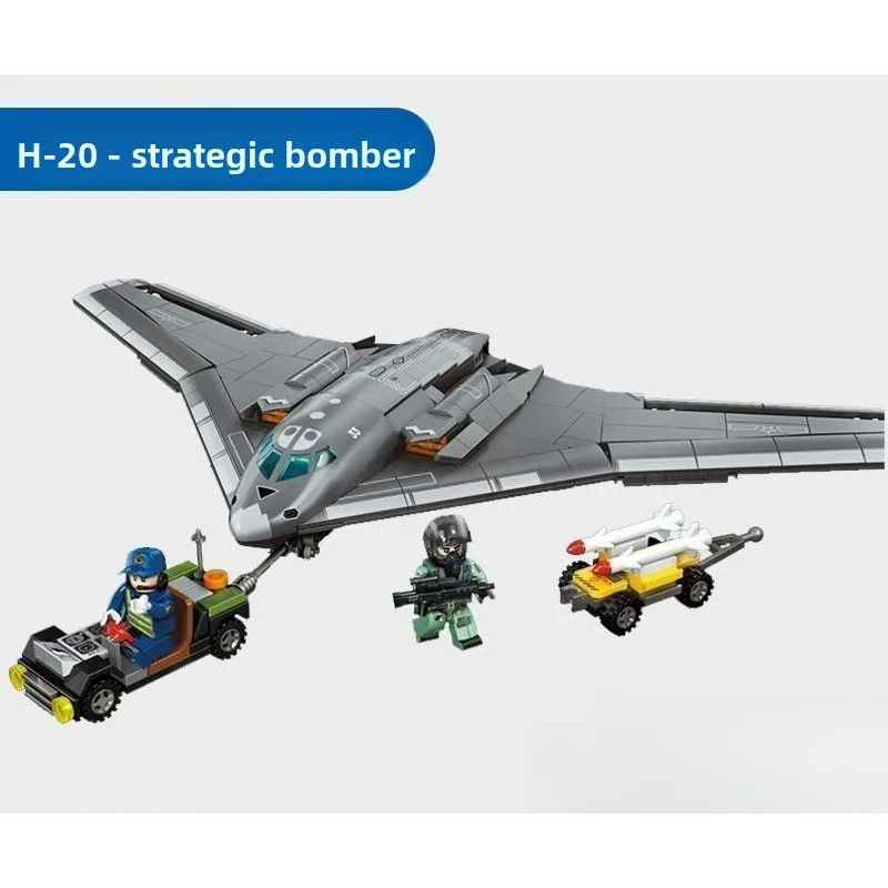 

Senbao Building Blocks Military Aviation H-20 Strategic Bomber Attack Aircraft Assembly Toy Boy