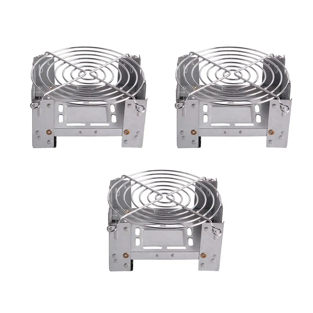 3Pcs Protable Camping Picnic Stove Oven Outdoor Burner With Bracket