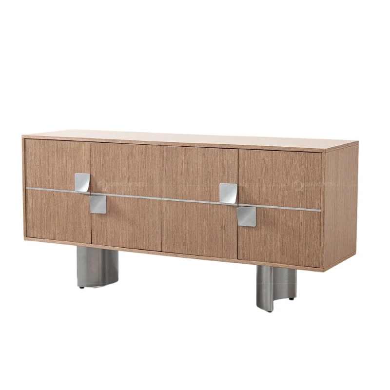 

Dining side cabinet four doors modern simple entrance cabinet light luxury decorative cabinet restaurant villa locker high sense
