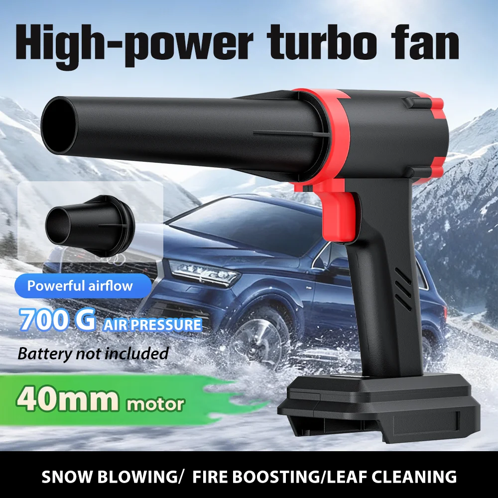 Brushless Electric Turbo Blower Jet Fan 300000 RPM 700g Thrust Handheld Leaf Dust Blower for 18V 21V Battery Pins