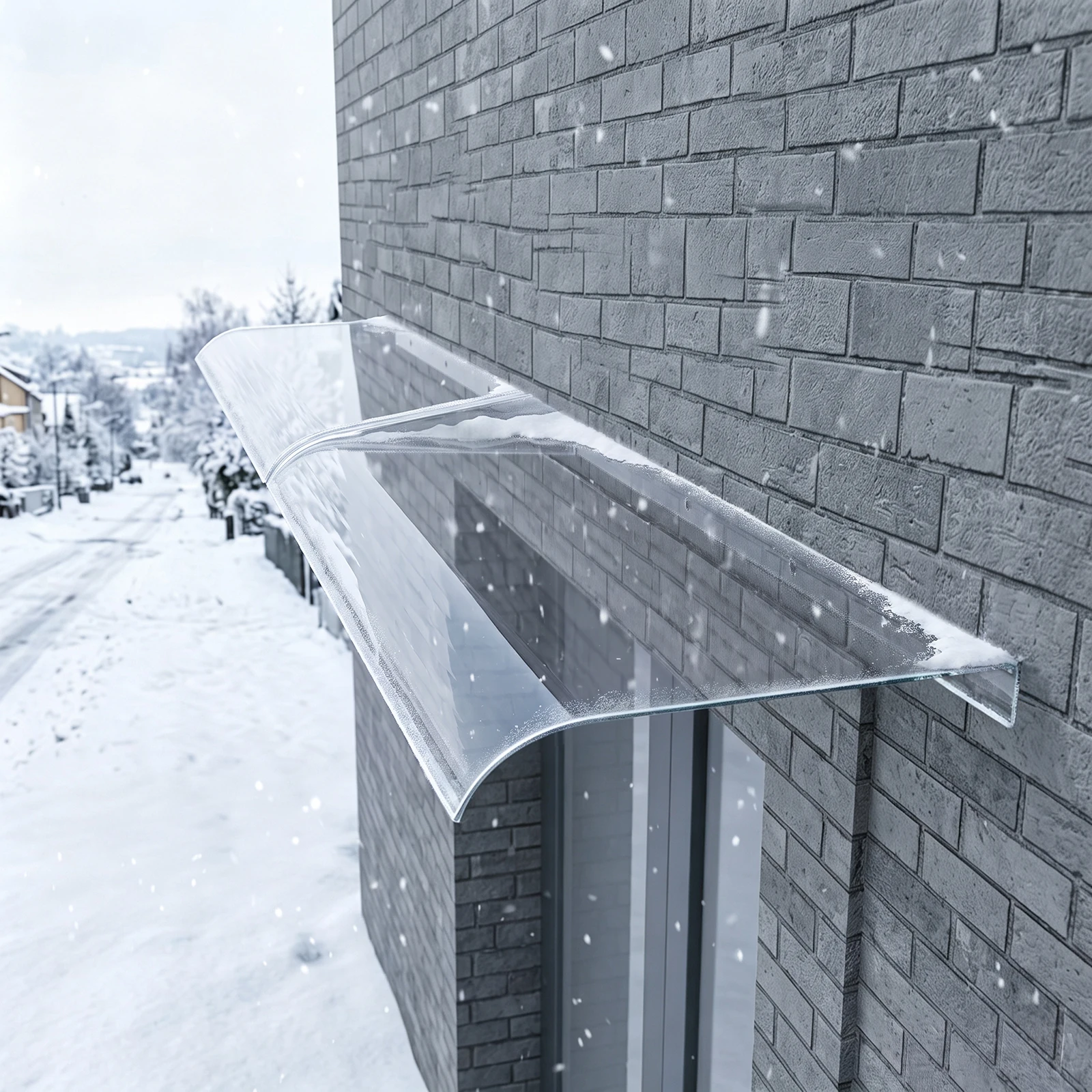 Clear Rain Shelter Cover, Window Awning Rain Shelter, Front Door Canopy,Protects Against Rain, Hail and Ultraviolet Rays