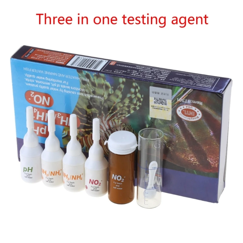 Aquarium Test Solution pH Nitrite Ammonia Testing Kits for Fish Pond Pool