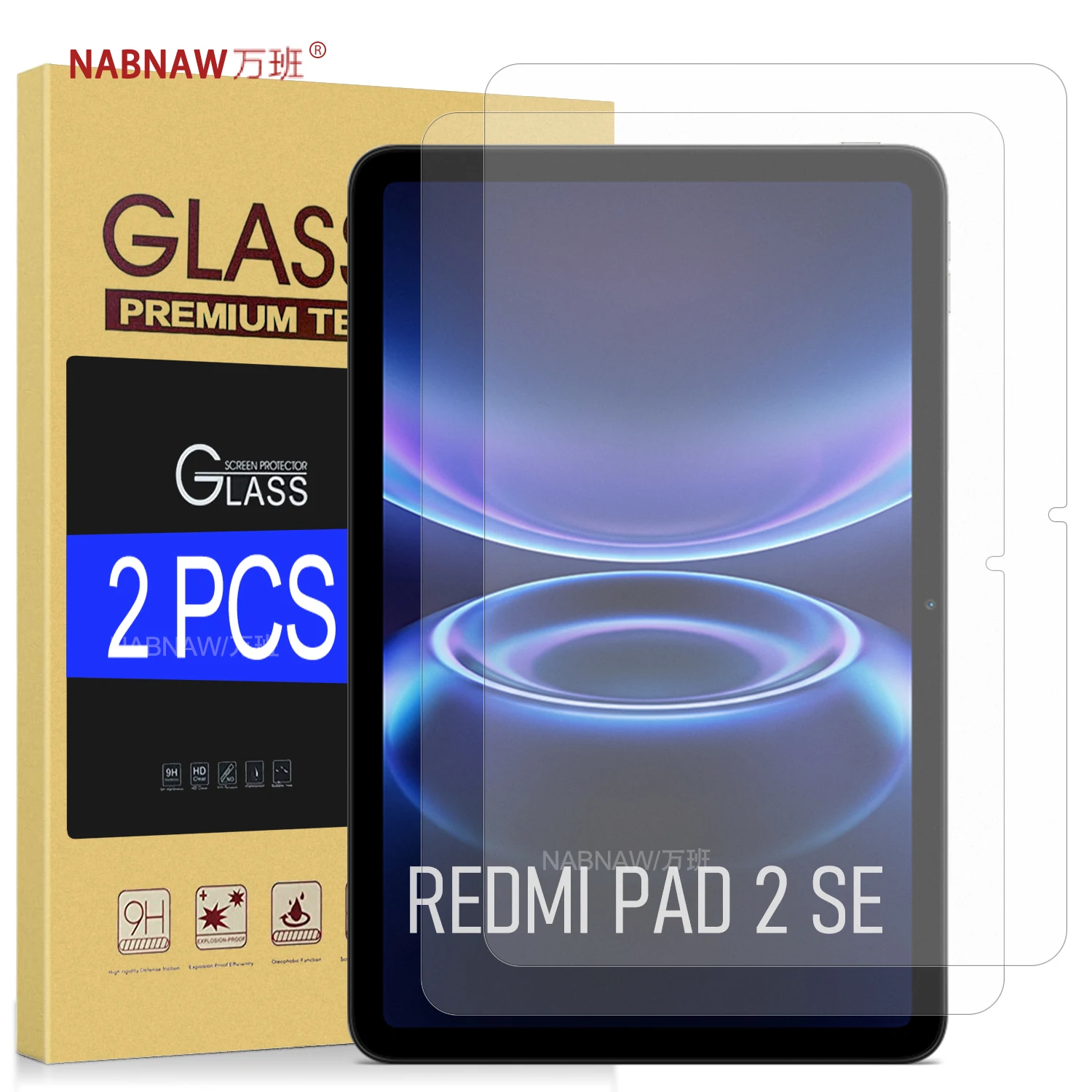 

Защитная пленка из закаленного стекла для Redmi Pad 2 SE 9,7 дюйма, HD-пленка для Xiaomi Redmi Pad 2SE, устойчивая к царапинам, 9H, с масляным покрытием, 2 шт.