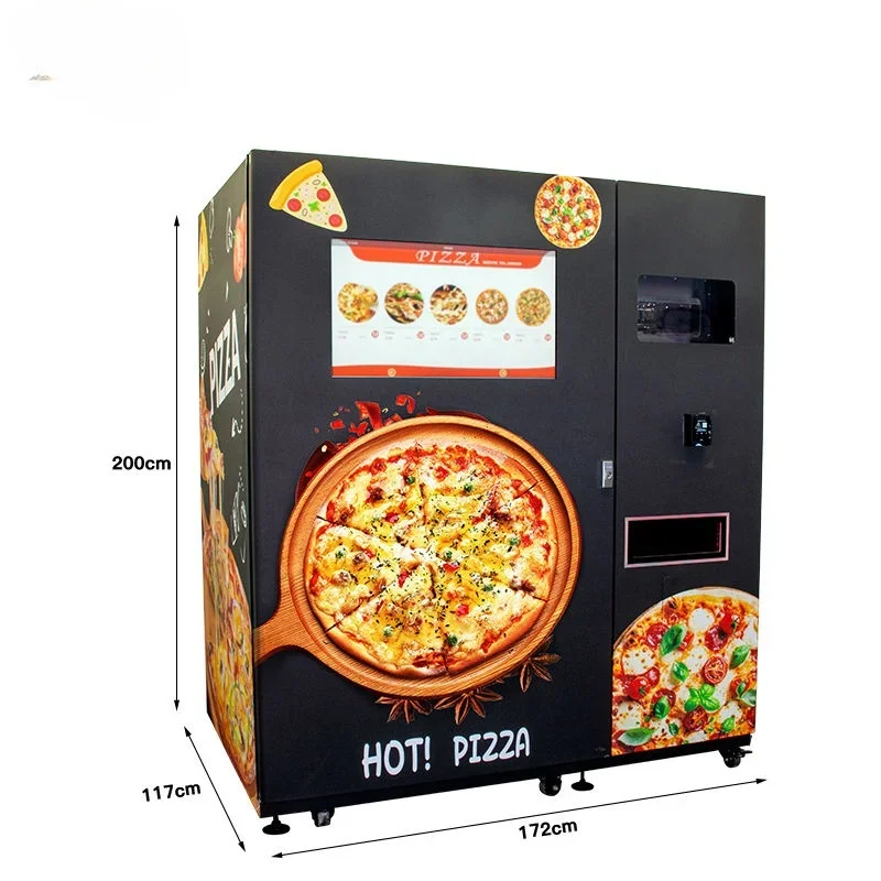Customized New Vending Machines Manufacturer Hot Food Fast Food Pizza Vending Machine Custom Outdoor Pizza Vending Machine For S