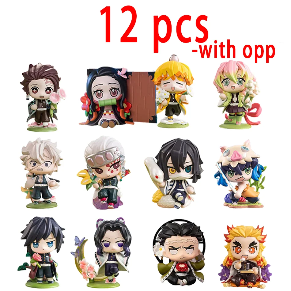 Demon Slayer Tanjiro Kamado Nezuko anime cartoon figure scatola cieca creativa statua personalizzata modello ornamento confezione regalo a sorpresa