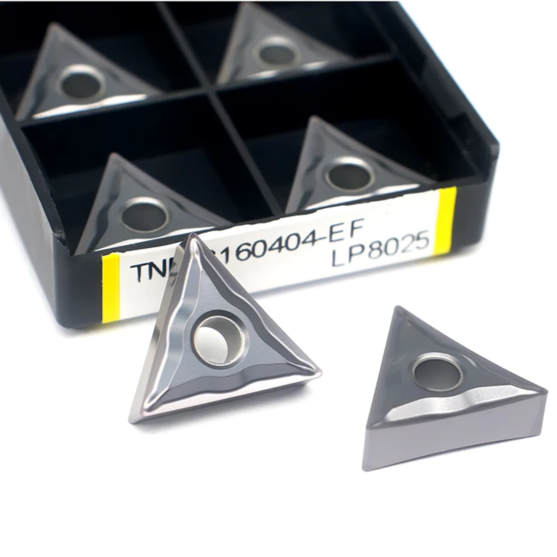 Imagem -05 - Carbide Insere Ferramentas de Torneamento Cnc Torno Usinagem Ferramenta Aço Inoxidável 10 Pcs Tnmg160404 ef Lp8025
