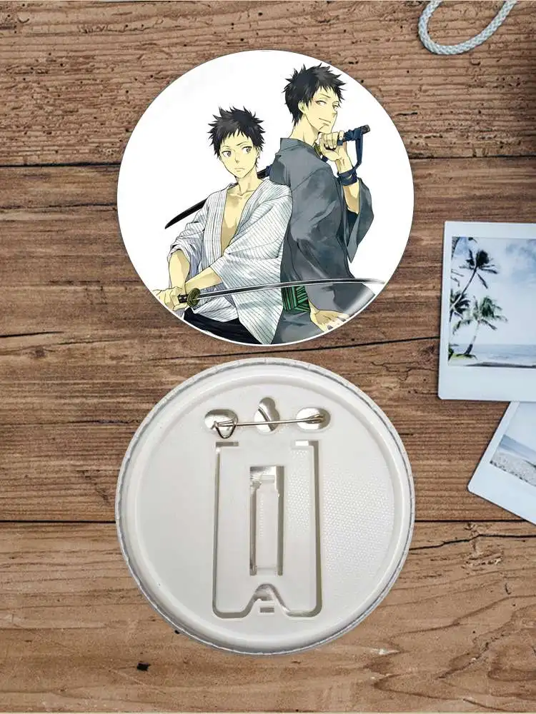 Yamamoto Takeshi Game Anime Character Soft Button Badge Brooch anchor Peripherals Pin Tinplate Customize Peripheral Pupil