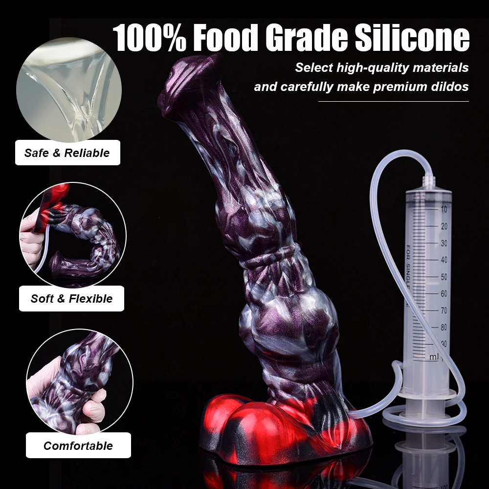 NNSX Fantasy Schizzi Cane Nodo Dildo Butt Plug Ventosa Cazzo Finto G-Spot Masturbazione Flirtare Giocattoli Adulti Del Sesso per Le Donne Gay