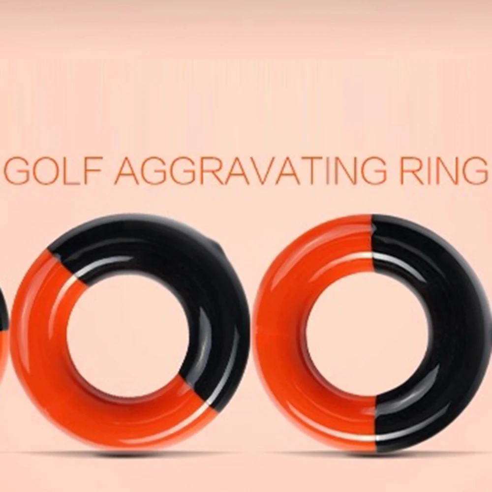 PGM Golf Swing Trainer, Round Weight Power for Golf Clubs, Warm Up Golf Club, Head Weighting Ring, Training Aid