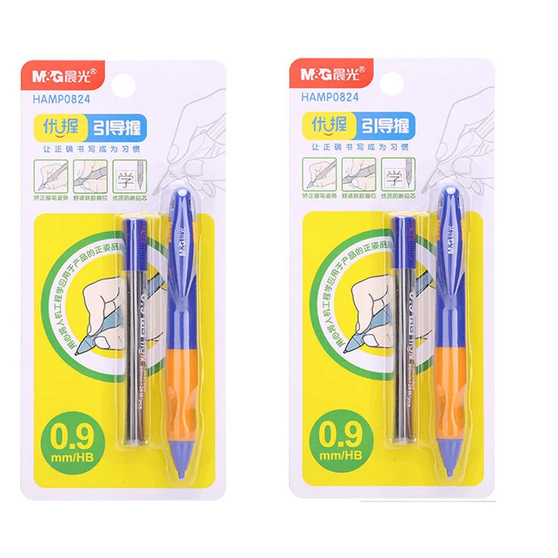 M&G Plastic Correcting Mechanical Pencil 0.9MM Easy Start Cute Automatic Pencil Grasp For Kids Writing School Supplies