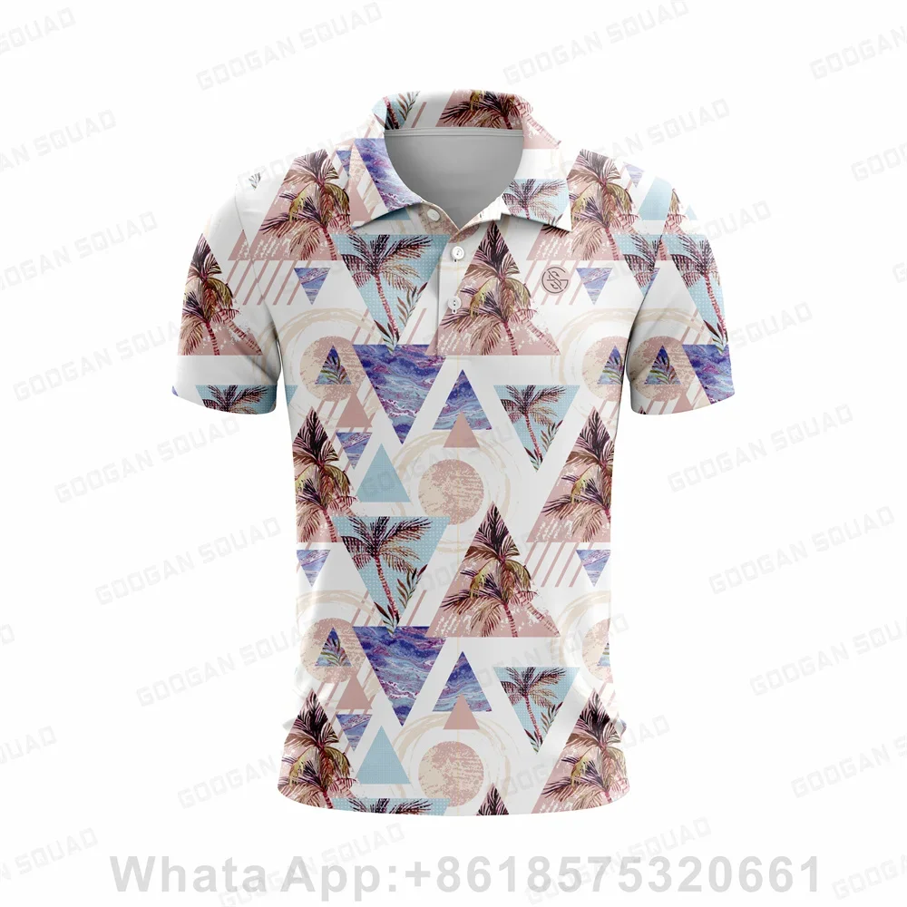 Men's Fashion Printed Polo Shirt Summer Short Sleeve Outdoor Golf Shirt F4 Racing Casual T-shirt Casual Wild Lapel Button Polo view 4