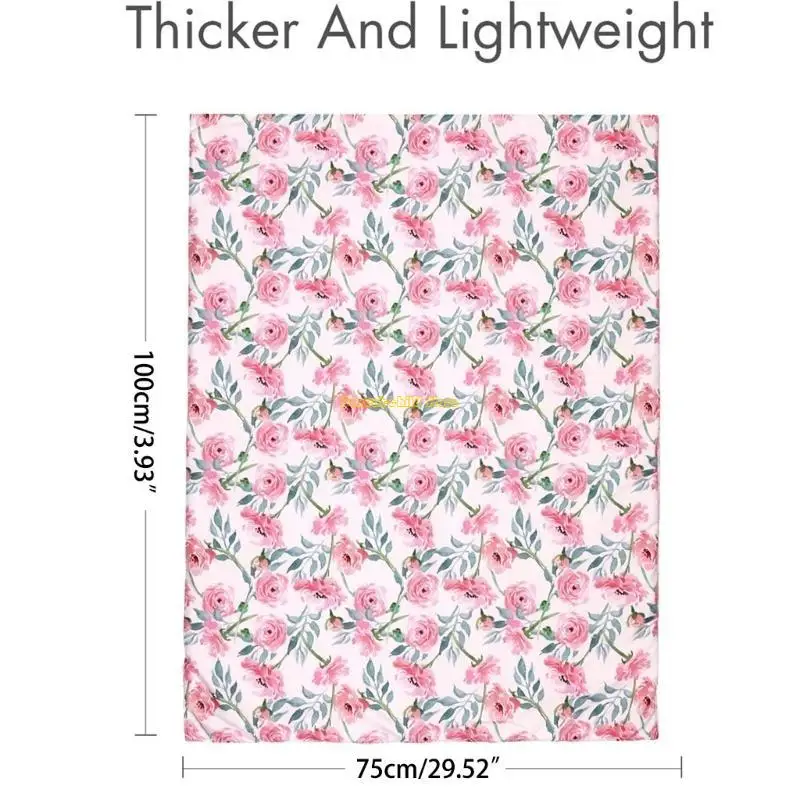 WXTD Soft Plush Baby Blanket مع دعم منقطة خفيفة الوزن Baby Minky بطانية