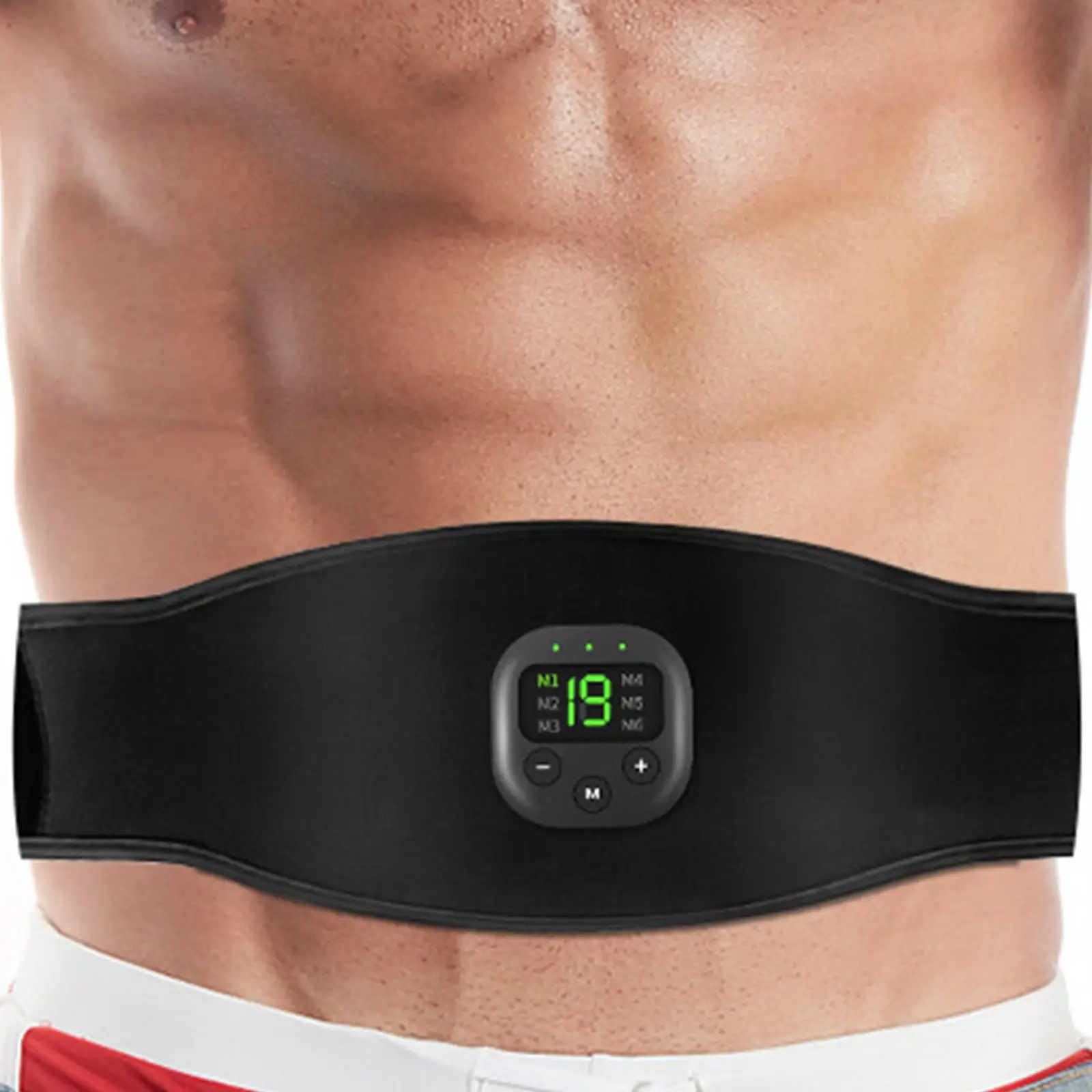

Ab Exercise Belt Adjustable Abdomen Stimulator Equipment Muscle Toner For Abdomen For Adults Women Men Beginners Enthusiasts