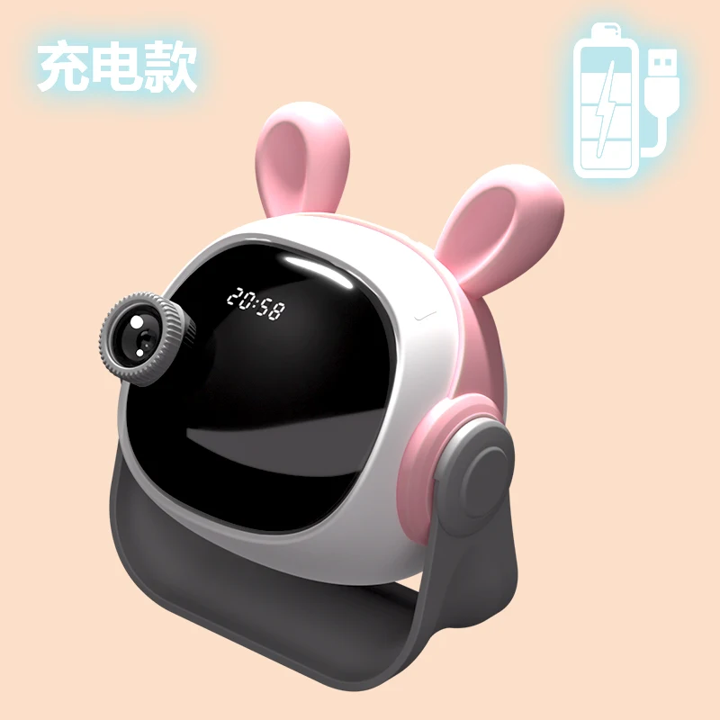 Projecteur HD lapin mignon, veilleuse rechargeable