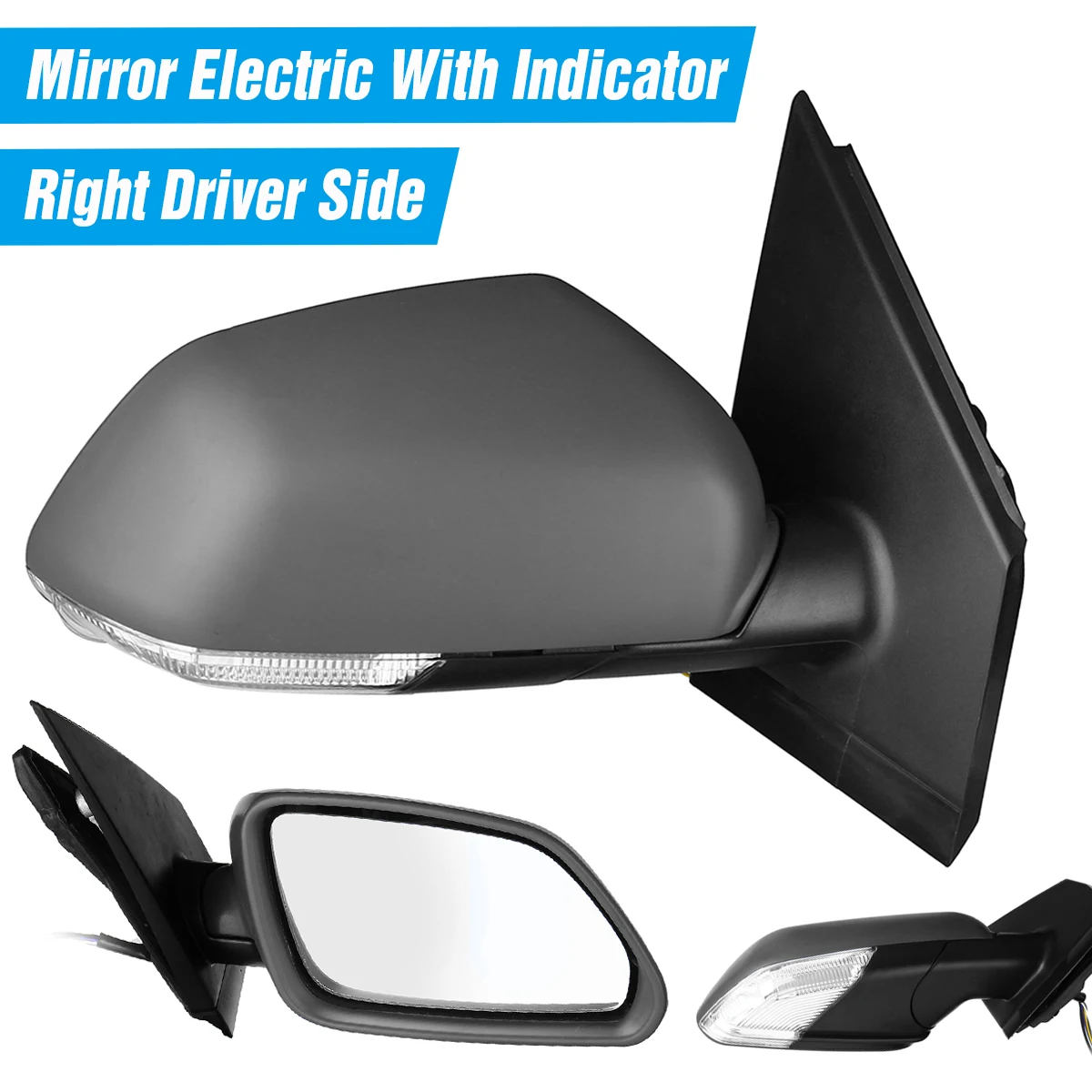 

Left Side Door Electric Wing Mirror Glass with Turn Signal Indicator Light For VW For Volkswagen Polo 2005 2006 2007 2008 2009