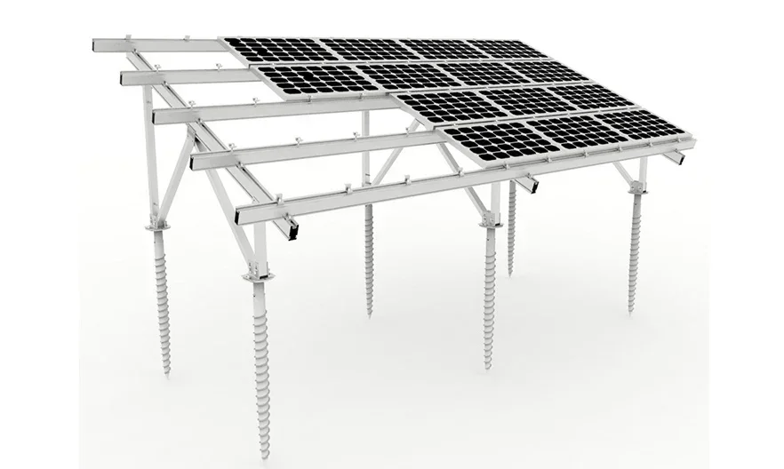 

Aluminum Solar Ground Racking Structure System Installation to Support Solar Panel