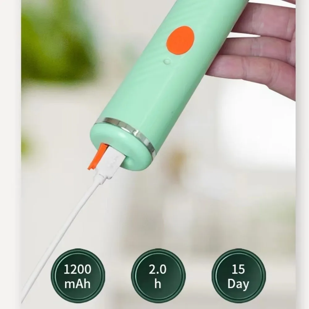 6in1 Bottle Cleaner Brush BPA-free 360° Rotating Cleaning Brush Long Handled UV Disinfection Electric Bottle Brush
