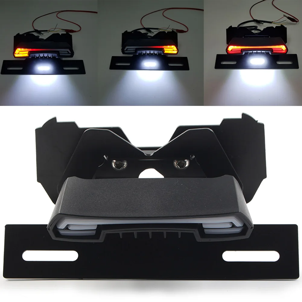 Motorcycle LED Tail Light Turn Signals Blinker Lamp License Plate Holder For Honda CRF450L 2018 2019 2020 2021 2022