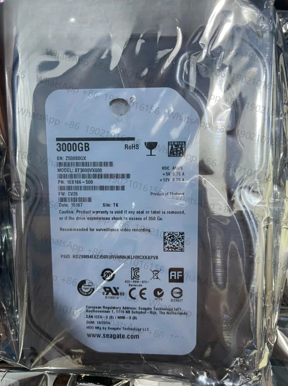 

Жесткий диск 3T Механический жесткий диск 3 ТБ ST3000VX000 Vm002 ST3000NM0005