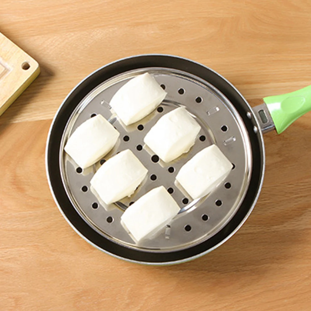 

Stainless Steel Steaming Rack Round Detachable Support High Legs Vegetable Steamer Basket For Pot Reusable Food Steaming