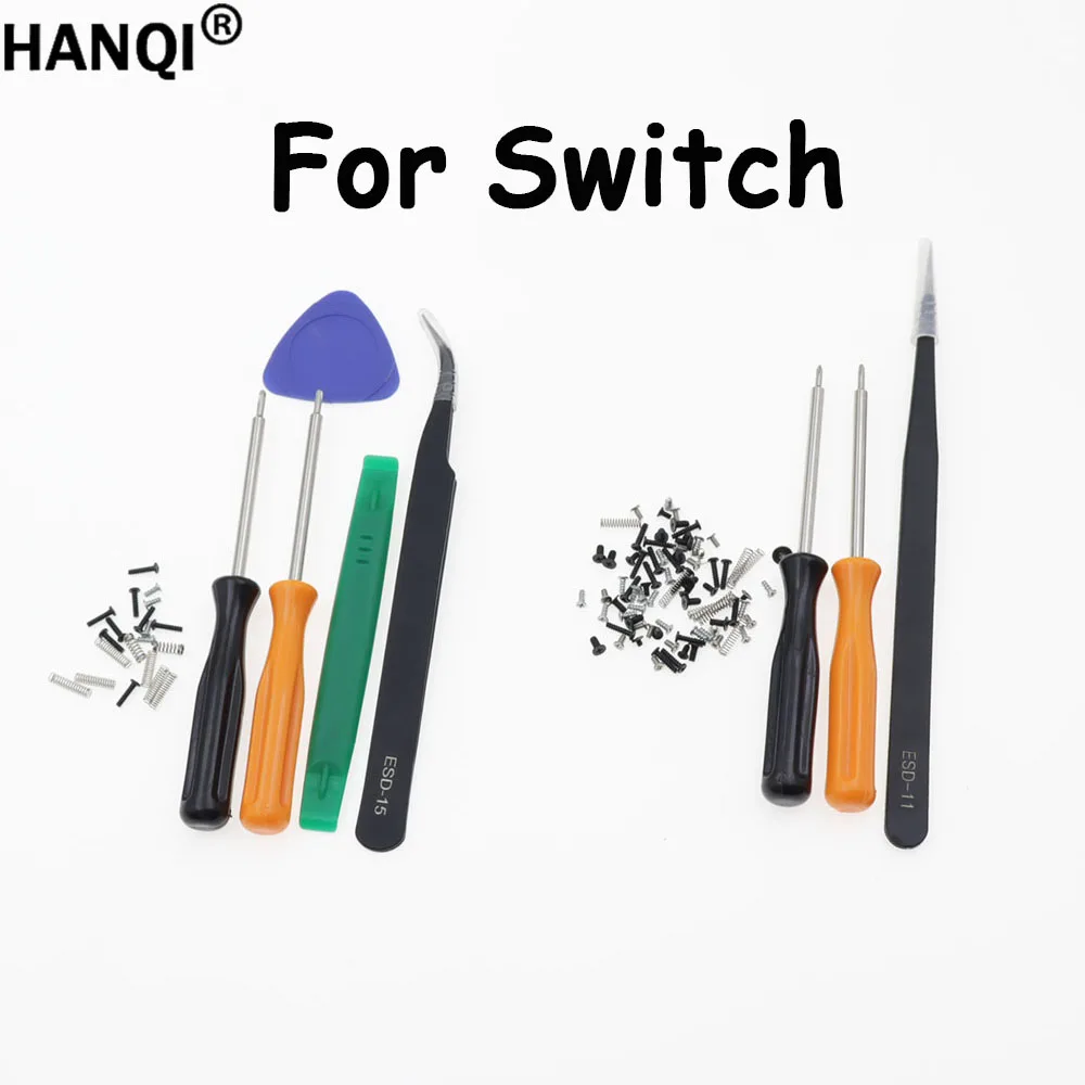 1Set Joy‑Con Repair Tool Kit For Switch Y Tri‑wing Screwdriver Tweezers Pry Opening Tools With Full Replacement Screws Set