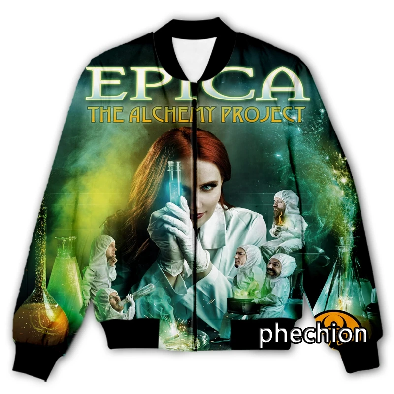 phechion New Men/Women 3D Print Epica Casual Jacket Fashion Streetwear Men Loose Sporting Jacket & Coat Q35