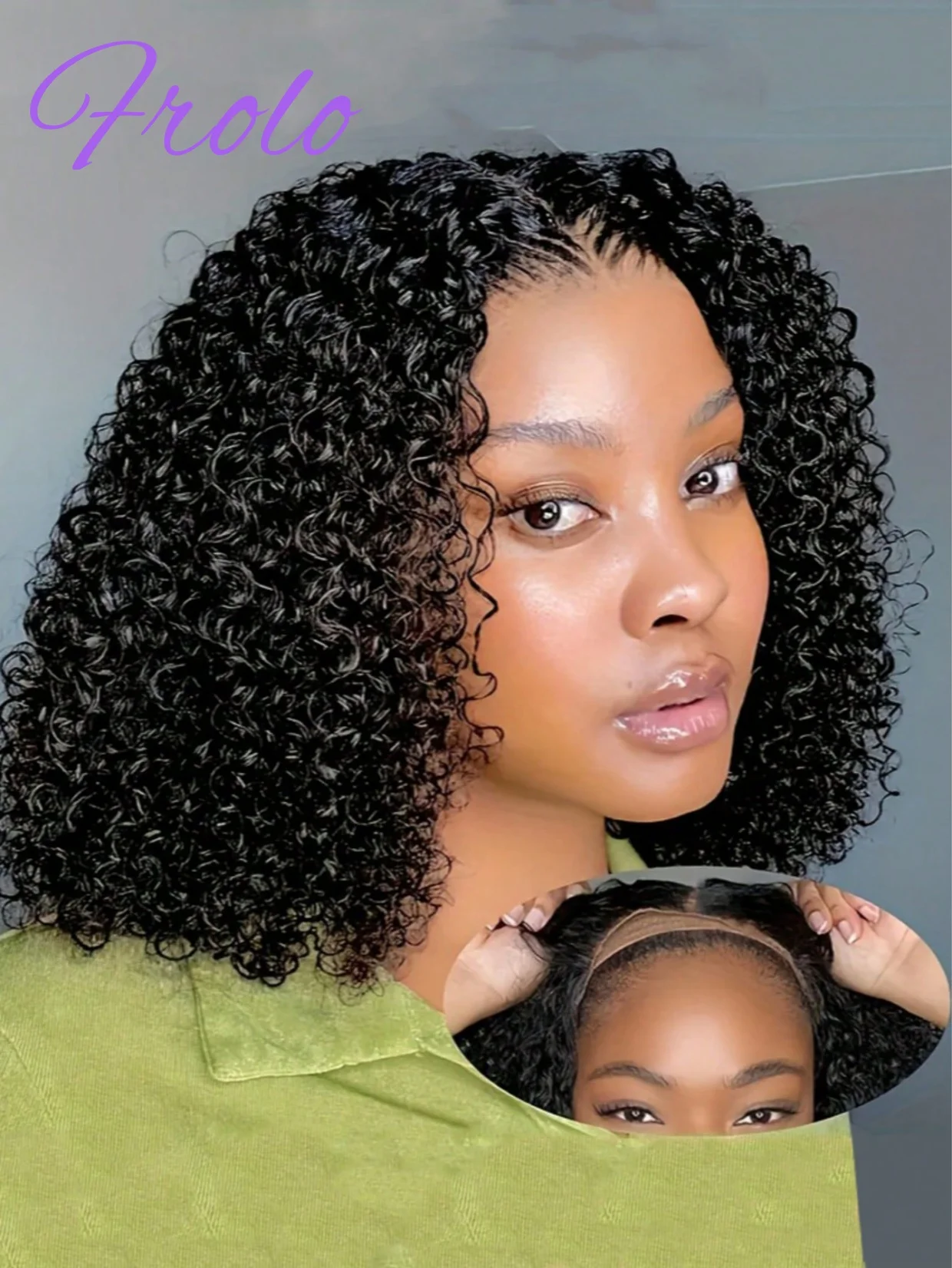 

210 Density Bob Wear and Go Glueless Human Hair Wig 16 InchPre Plucked Lace Front Wig For Women Brazilian Water Wave Human Hair